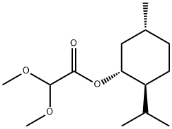 GLYOXYLIC ACID-L-MENTHYLESTER DIMETHOXY ACETAL Struktur