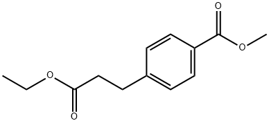 Benzenepropanoic acid, 4-(methoxycarbonyl)-, ethyl ester (9CI) Struktur