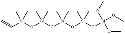 1-ETHENYL-9,9,9-TRIMETHOXY-1,1,3,3,5,5,7,7-OCTAMETHYLPENTASILOXANE Struktur