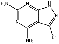 1H-Pyrazolo[3,4-d]pyrimidine-4,6-diamine, 3-bromo- Struktur