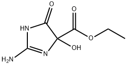 1H-Imidazole-4-carboxylicacid,2-amino-4,5-dihydro-4-hydroxy-5-oxo-,ethyl Struktur