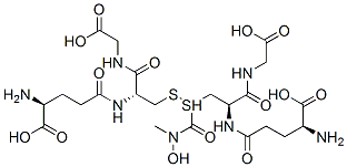 S-(N-hydroxy-N-methylcarbamoyl)glutathione Struktur