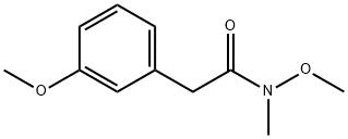 N-METHOXY-2-(3-METHOXY-PHENYL)-N-METHYL-ACETAMIDE Struktur