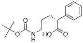 Benzeneacetic acid, .alpha.-[3-[[(1,1-dimethylethoxy)carbonyl]amino]propyl]-, (R)- (9CI) Struktur