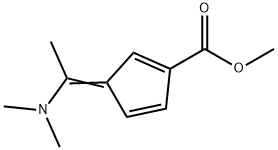 3-[1-(Dimethylamino)ethylidene]-1,4-cyclopentadiene-1-carboxylic acid methyl ester Struktur