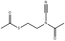 Ethanethioic  acid,  S-[2-(acetylcyanoamino)ethyl]  ester Struktur