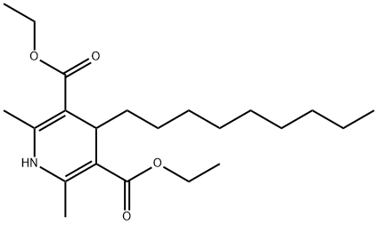 4-nonyl-3,5-diethoxycarbonyl-1,4-dihydro-2,6-dimethylpyridine Struktur