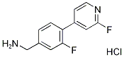 (3-fluoro-4-(2-fluoropyridin-4-yl)phenyl)MethanaMine hydrochloride Struktur