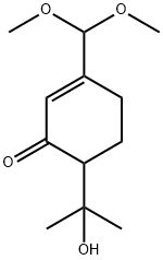 2-Cyclohexen-1-one,  3-(dimethoxymethyl)-6-(1-hydroxy-1-methylethyl)- Struktur