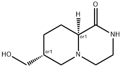 2H-Pyrido[1,2-a]pyrazin-1(6H)-one,hexahydro-7-(hydroxymethyl)-,cis-(9CI) Struktur