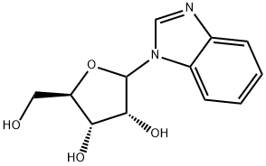 1H-Benzimidazole, 1-ribofuranosyl- Struktur