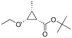 Cyclopropanecarboxylic acid, 2-ethoxy-3-methyl-, 1,1-dimethylethyl ester, (1alpha,2ba,3ba)- (9CI) Struktur