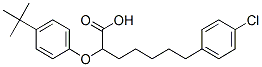 2-(4-tert-butylphenoxy)-7-(4-chlorophenyl)heptanoic acid Struktur