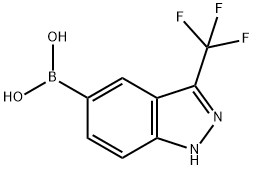 (3-(Trifluoromethyl)-1H-indazol-5-yl)boronic acid Struktur