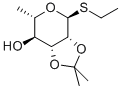 Ethyl 2,3-O-isopropylidene-1-thio-a-L-rhamnopyranoside Struktur