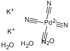 POTASSIUM TETRACYANOPALLADATE(II) TRIHYDRATE Struktur