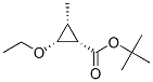 Cyclopropanecarboxylic acid, 2-ethoxy-3-methyl-, 1,1-dimethylethyl ester, (1alpha,2ba,3alpha)- (9CI) Struktur