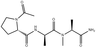 acetylprolyl-alanyl-alanine-N-methylamide Struktur