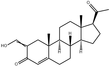 2-hydroxymethyleneprogesterone Struktur