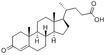 4-Cholenic acid-3-one Struktur