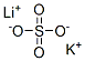 lithium potassium sulphate Struktur