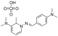 1-[(4-dimethylaminophenyl)methylideneamino]-N,N,6-trimethyl-pyridin-5- amine perchlorate Struktur