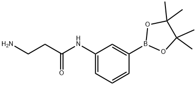 3-aMino-N-(3-(4,4,5,5-tetraMethyl-1,3,2-dioxaborolan-2-yl)phenyl)propanaMide Struktur