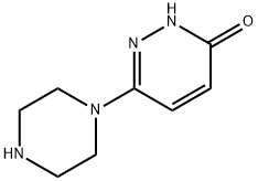 3(2H)-Pyridazinone,6-(1-piperazinyl)-(9CI) Struktur