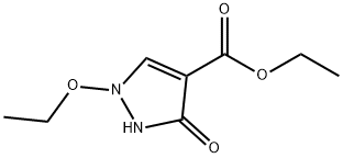 1H-Pyrazole-4-carboxylicacid,1-ethoxy-2,3-dihydro-3-oxo-,ethylester(9CI) Struktur