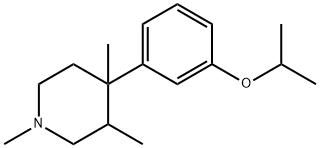 4-(3-Isopropoxy-phenyl)-1,3,4-triMethyl-piperidine Struktur