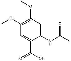 2-(ACETYLAMINO)-4,5-DIMETHOXYBENZOIC ACID Struktur