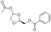 BENZOIC ACID (S)-4-ACETOXY-[1,3]DIOXOLAN-2-YLMETHYL ESTER Struktur