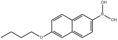 Boronic acid, (6-butoxy-2-naphthalenyl)- (9CI) Struktur