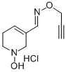 1-Hydroxy-1,2,5,6-tetrahydropyridine-3-carboxaldehyde-O-2-propynyloxim e hydrochloride Struktur