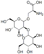 O-(2-O-mannopyranosyl-mannopyranosyl)serine Struktur