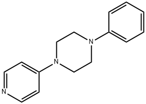 1-Phenyl-4-(4-pyridinyl)piperazine Struktur