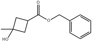 benzyl 3-hydroxy-3-methylcyclobutanecarboxylate Struktur