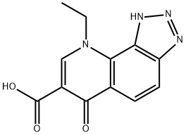 4-ethyl-4,7-dihydrotriazolo(4,5-h)quinolin-7-one-6-carboxylic acid Struktur