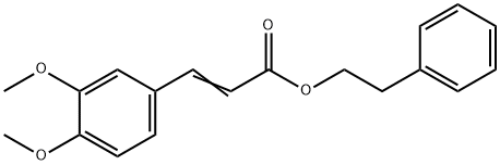 Caffeicaciddimethylphenethylester Struktur