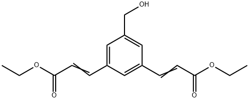 3,3'-[5-(HYDROXYMETHYL)-1,3-PHENYLENE]BIS(2-PROPENOIC ACID) DIETHYL ESTER Struktur