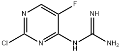 N-(2-Chloro-5-fluoro-pyrimidin-4-yl)-guanidine Struktur