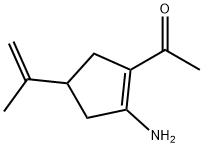 Ethanone, 1-[2-amino-4-(1-methylethenyl)-1-cyclopenten-1-yl]- (9CI) Struktur