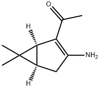 Ethanone, 1-[(1S,5R)-3-amino-6,6-dimethylbicyclo[3.1.0]hex-2-en-2-yl]- (9CI) Struktur