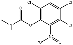 Methylcarbamic acid 3,4,6-trichloro-2-nitrophenyl ester Struktur