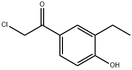 Ethanone, 2-chloro-1-(3-ethyl-4-hydroxyphenyl)- (9CI) Struktur