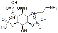 myo-inositol 1-(3-aminopropyl hydrogen phosphate) 3,4-bisphosphate Struktur