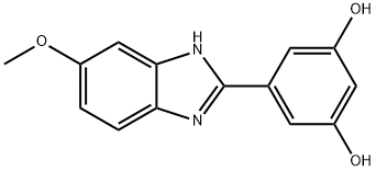 5-(5-METHOXY-1H-BENZO[D]IMIDAZOL-2-YL)BENZENE-1,3-DIOL Struktur