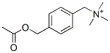 4-acetoxymethyl-N,N,N-trimethylbenzenemethanaminium Struktur