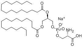 1,2-DIPALMITOYL-SN-GLYCERO-3-PHOSPHO-L-SERINE (MONOSODIUM SALT) Struktur