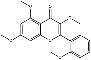 2',3,5,7-Tetramethoxyflavone Struktur